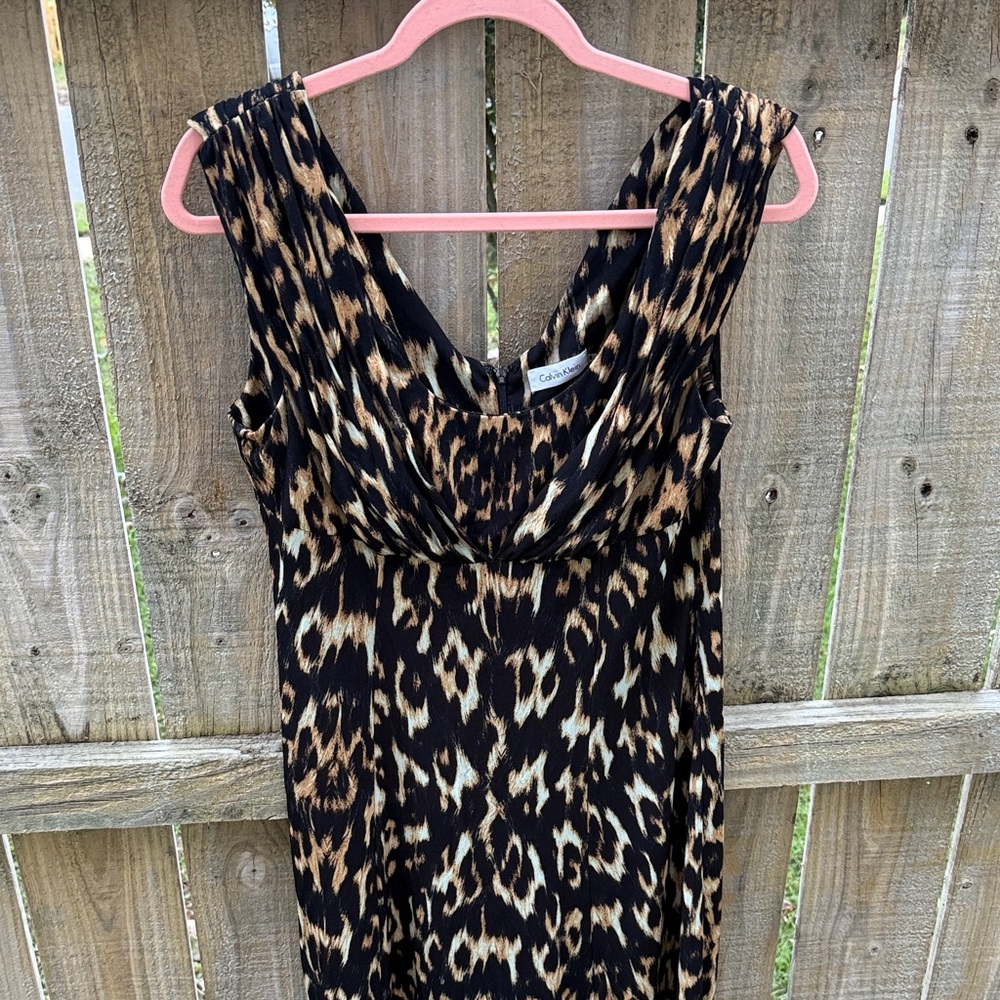 Calvin Klein Leopard Print Dress